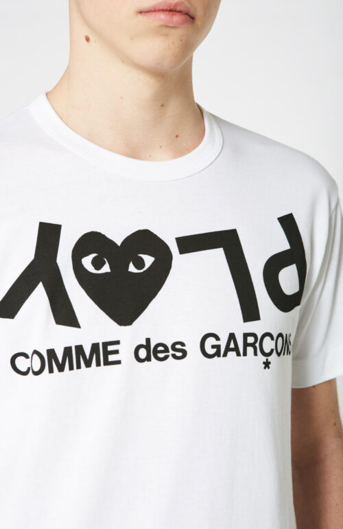 Comme des Garcons Play T-Shirt weiß logo herz