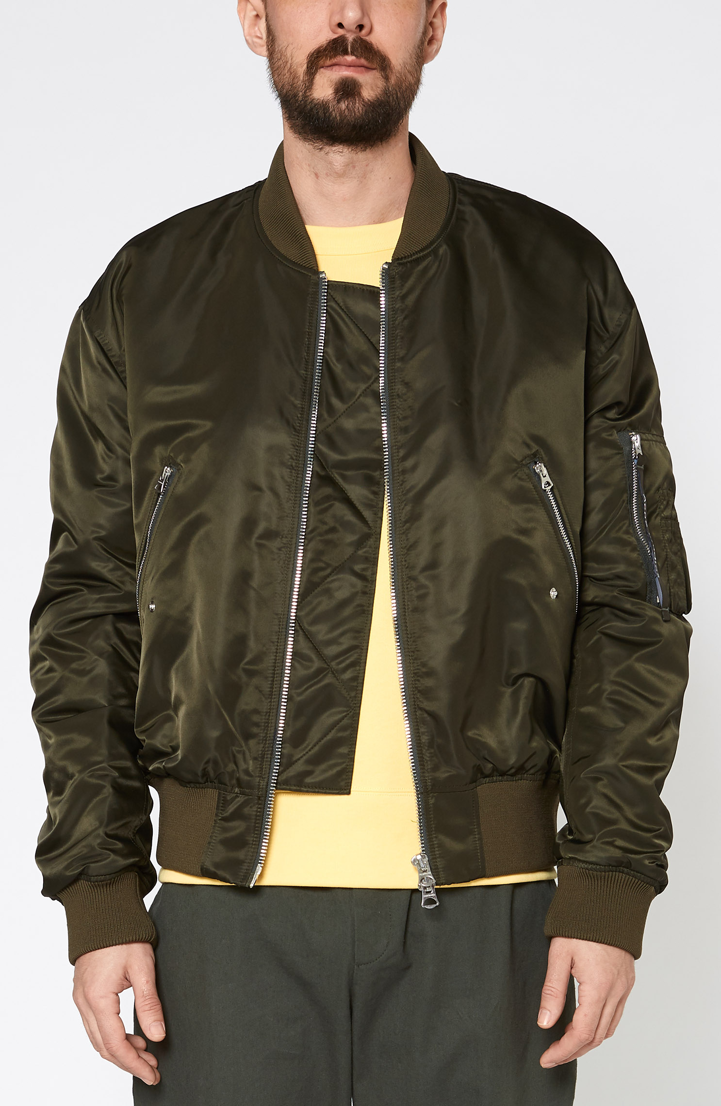Acne Studios - Dark green bomber jacket 