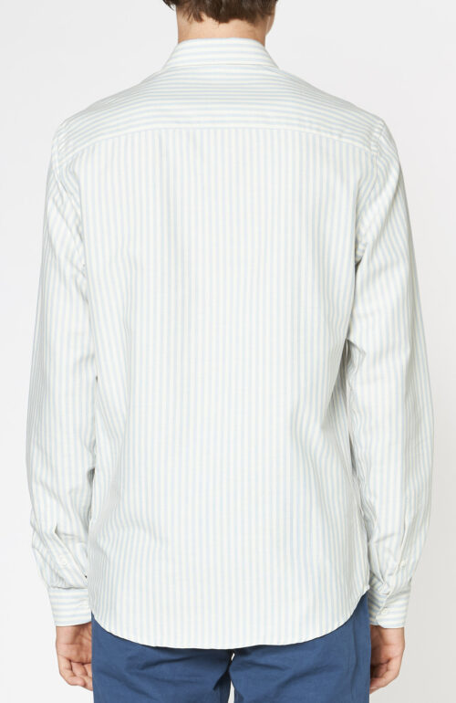 AMI Paris - Blue-and-white-striped shirt - Schwittenberg
