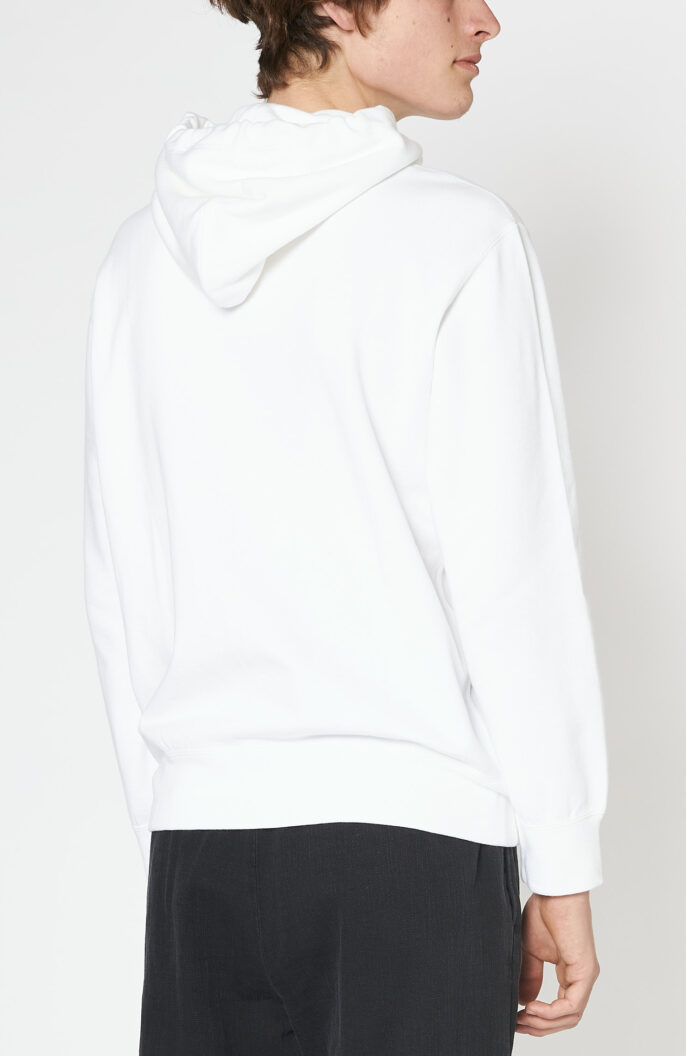 Weißer Sweater mit Reißverschluss