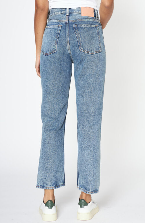 Hellblaue High-Waist-Jeans "Mece"