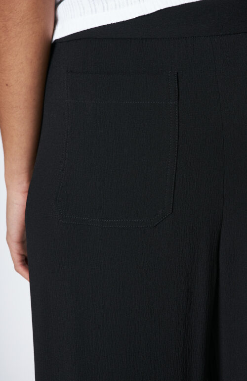 Black trousers "Palmer" with wide leg