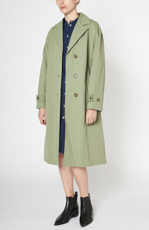 Khaki green trench coat "Christina