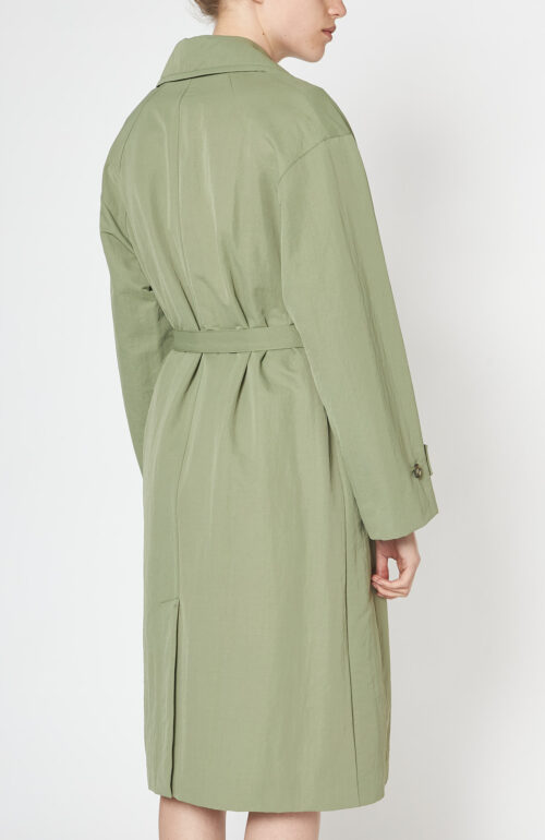 Khaki green trench coat "Christina