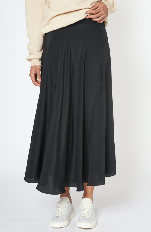 Black silk skirt "Mira