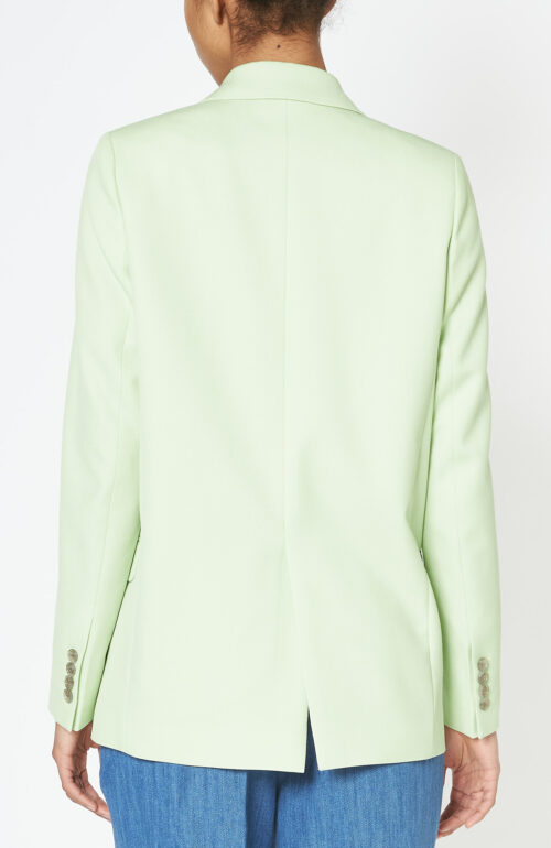 Lime green blazer "Janny" in wool