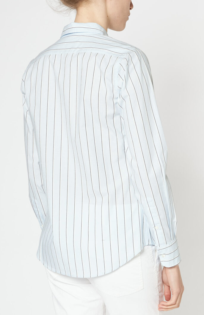 Blue shirt blouse "Libby" with stripes