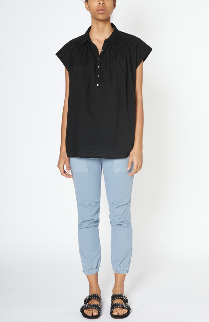 Black blouse "Normandy