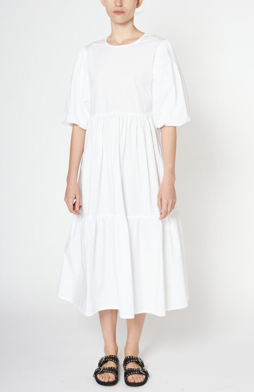 White cotton dress "Leoni