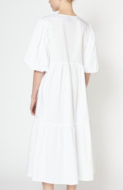 White cotton dress "Leoni
