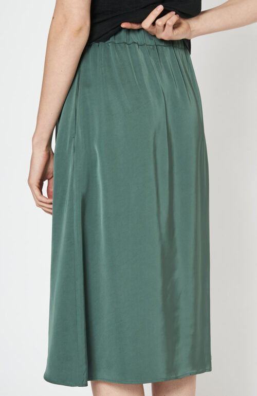 Green skirt "Irena" from viscose