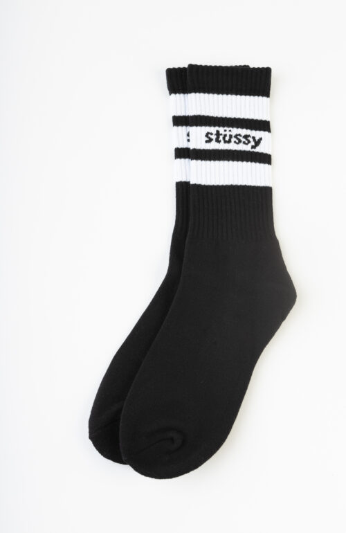 Schwarze Stüssy Sports Crew Socks