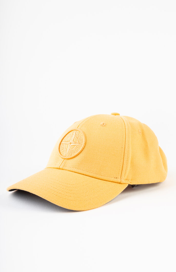Orangefarbene Baseball Cap mit Logo