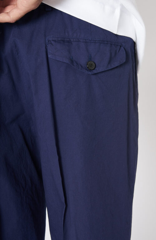 Dark blue trousers "Philip" with crease