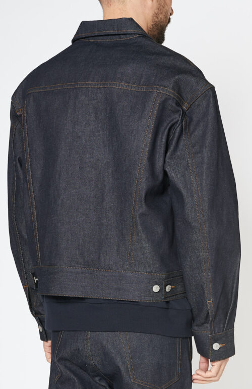 Dark blue denim jacket "Vilsoni" with boxy cut in indigo