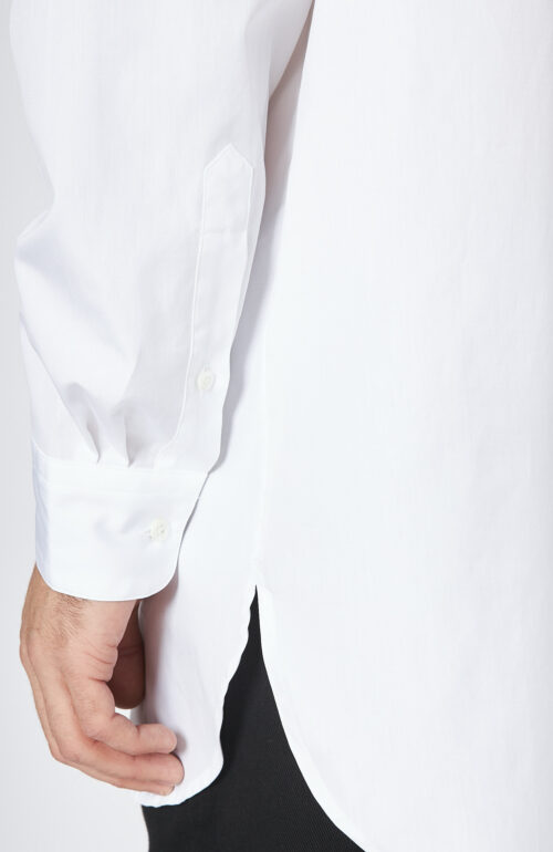 White shirt "Cole" with stand-up collar