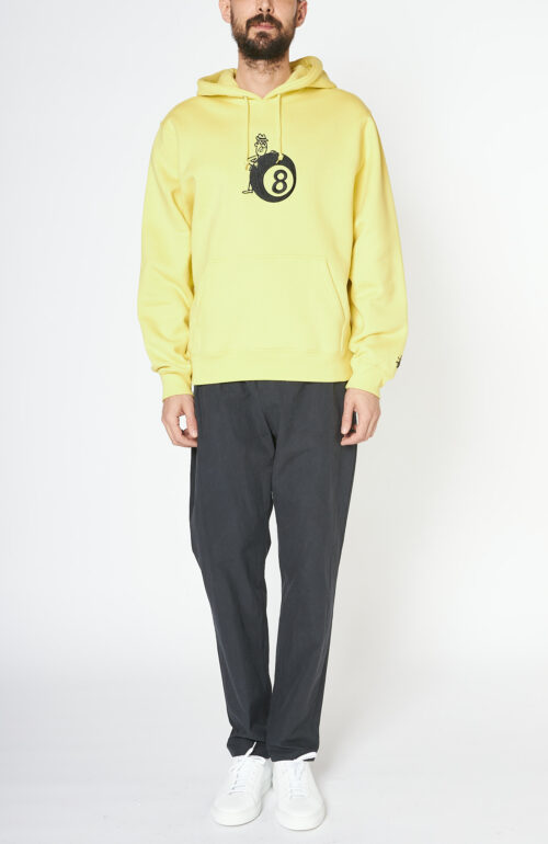 Yellow "8ball" hooded sweatshirt
