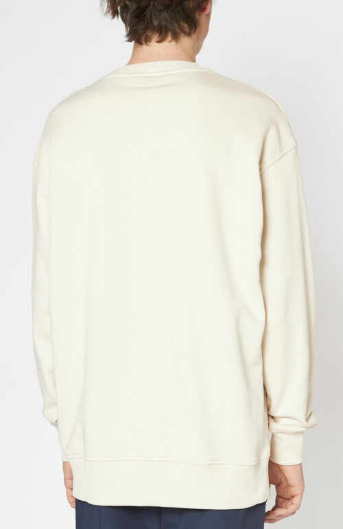 Cream sweater "Forban" with logo embroidery