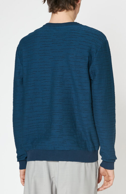 Blue sweater "Puzzles