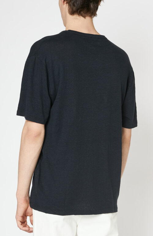 Black linen t-shirt "Emile