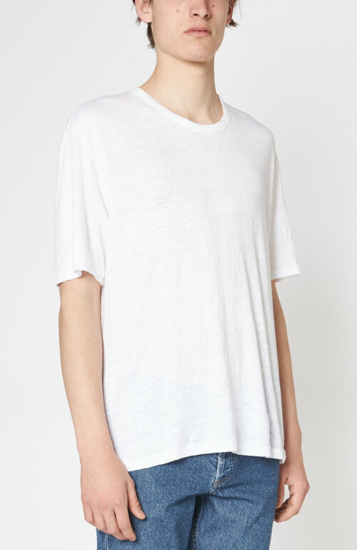 Weißes T-Shirt "Emile" aus Leinen