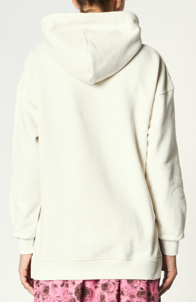 Hooded sweater "Isoli" in cream white