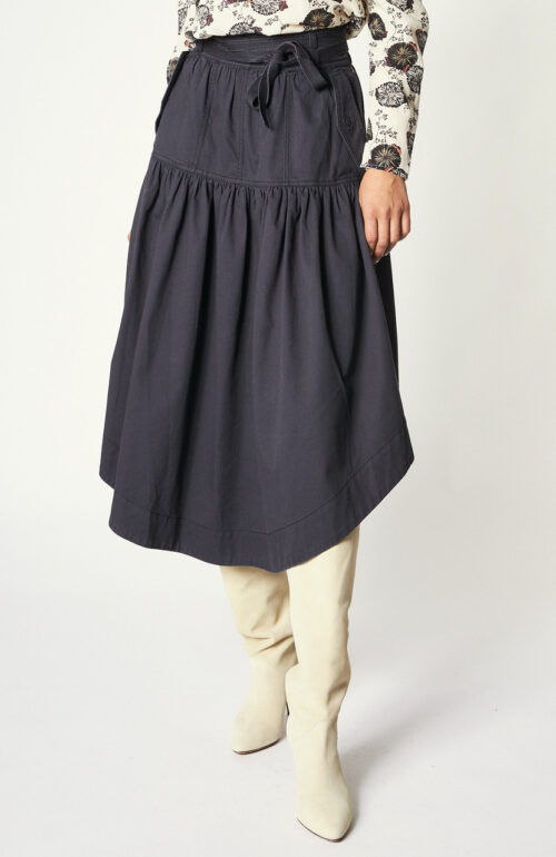 Dark blue skirt "Griffin" cotton