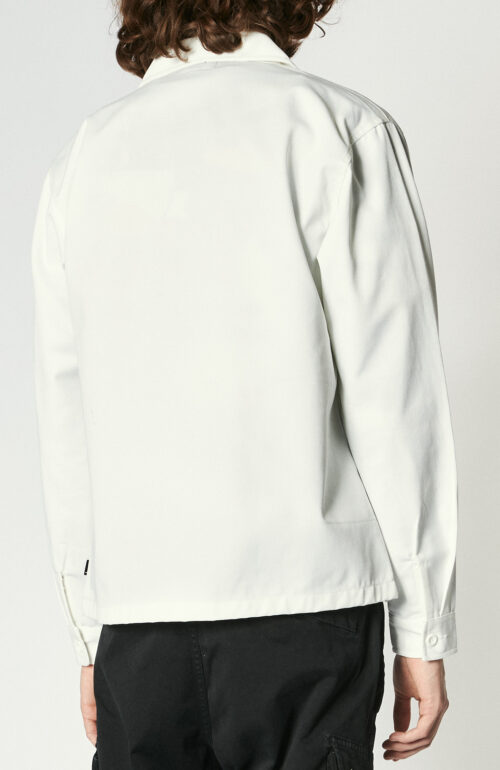 White Shirt Jacket "Zip Up Work Shirt