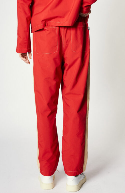 Red training pants "Panel Track Pant" nylon
