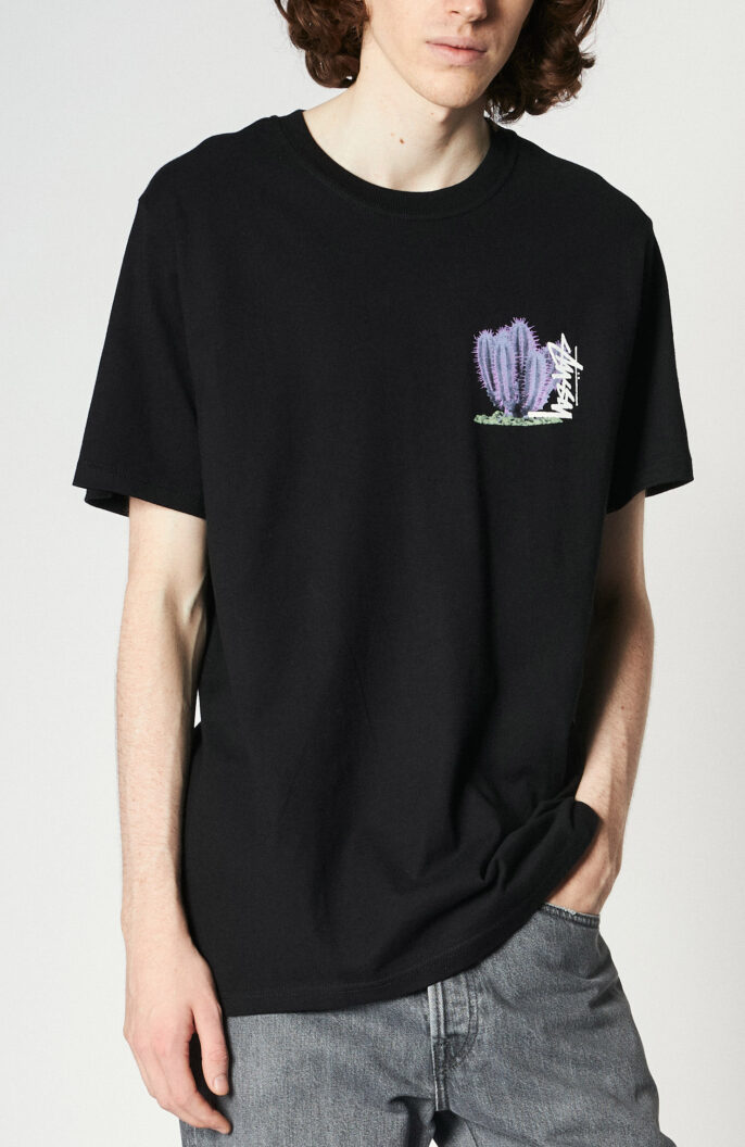 Schwazes T-Shirt mit Print "Desert Bloom"