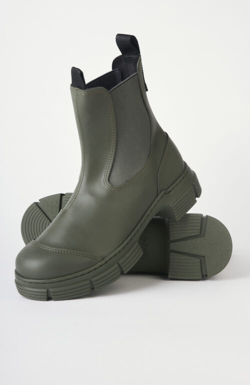 Rubber boot "Madder" in olive