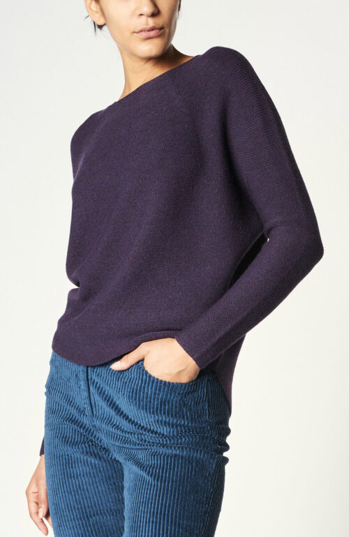 Auberginefarbener Pullover "Kopa" aus Wolle