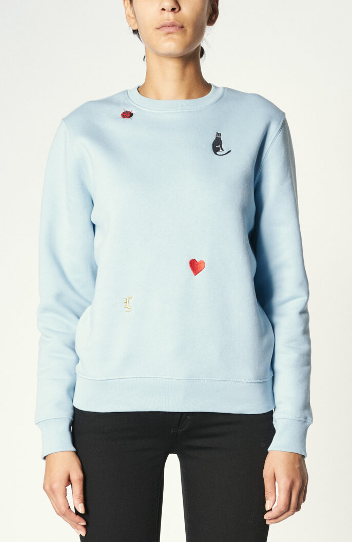 Sweater "Charms" in Himmelblau