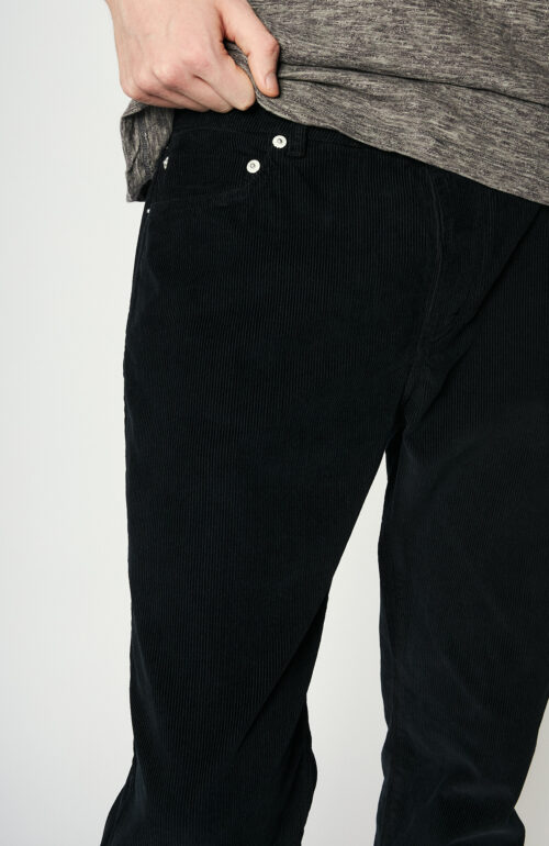 Corduroy pants "James" in black