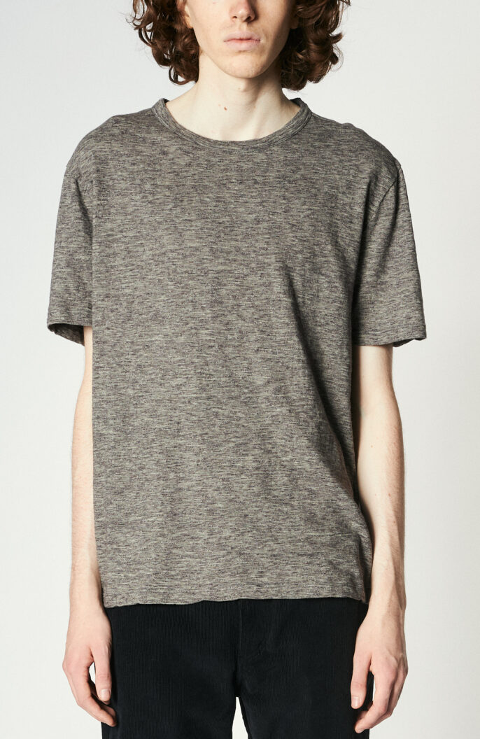 Grey mottled cotton t-shirt