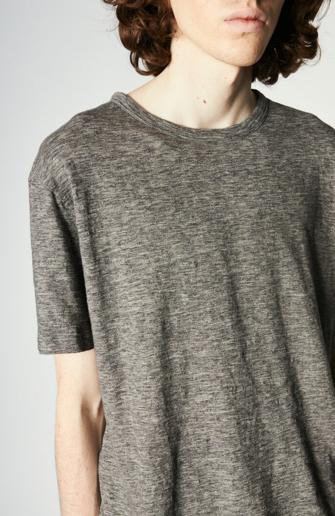 Grey mottled cotton t-shirt