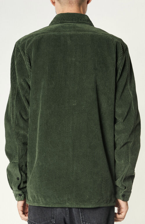 Green overshirt "12111" from corduroy