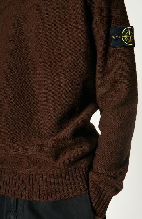 Brown sweater "577B6" from geelong wool