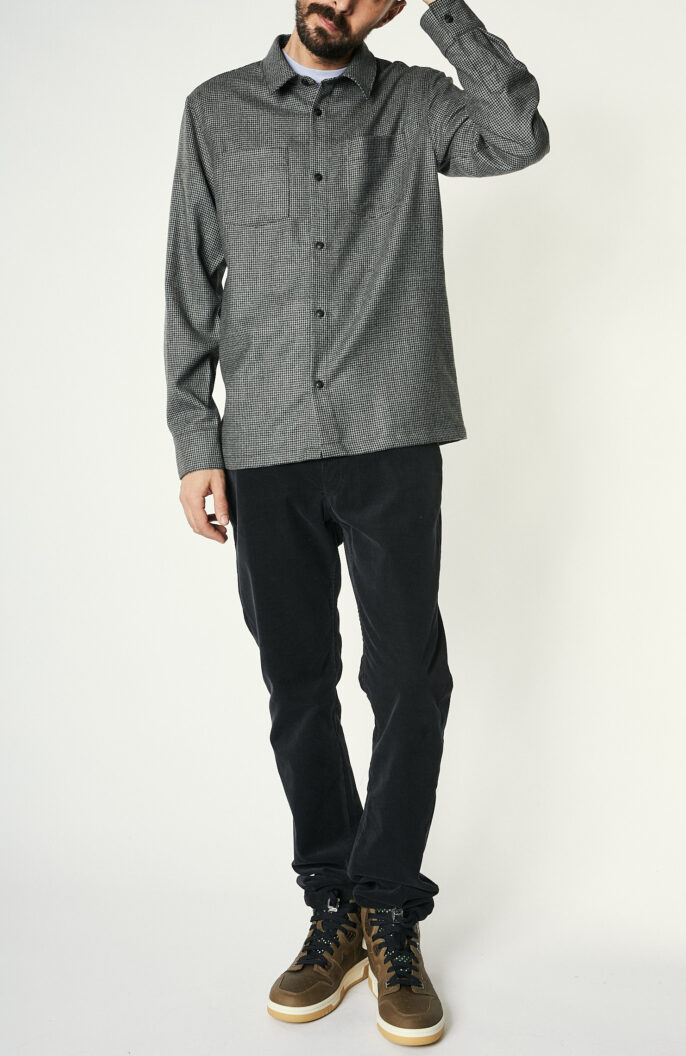 Overshirt "Pepper" in black and white
