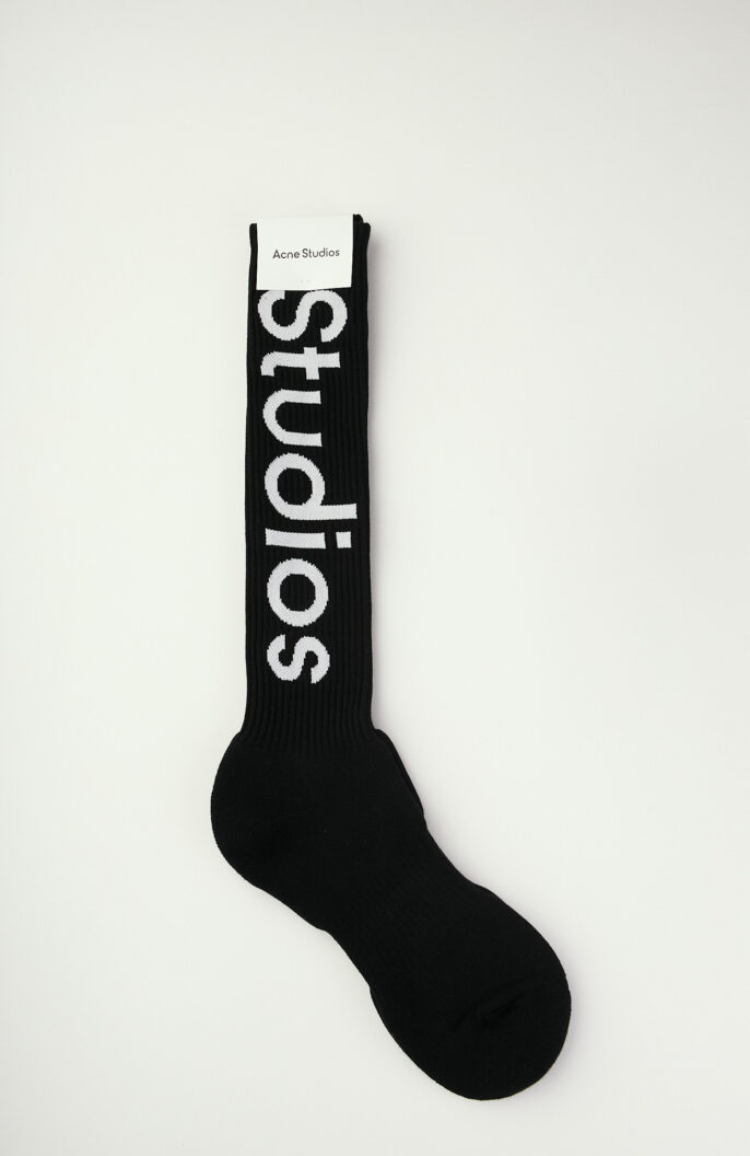 Schwarze Socken mit Logo