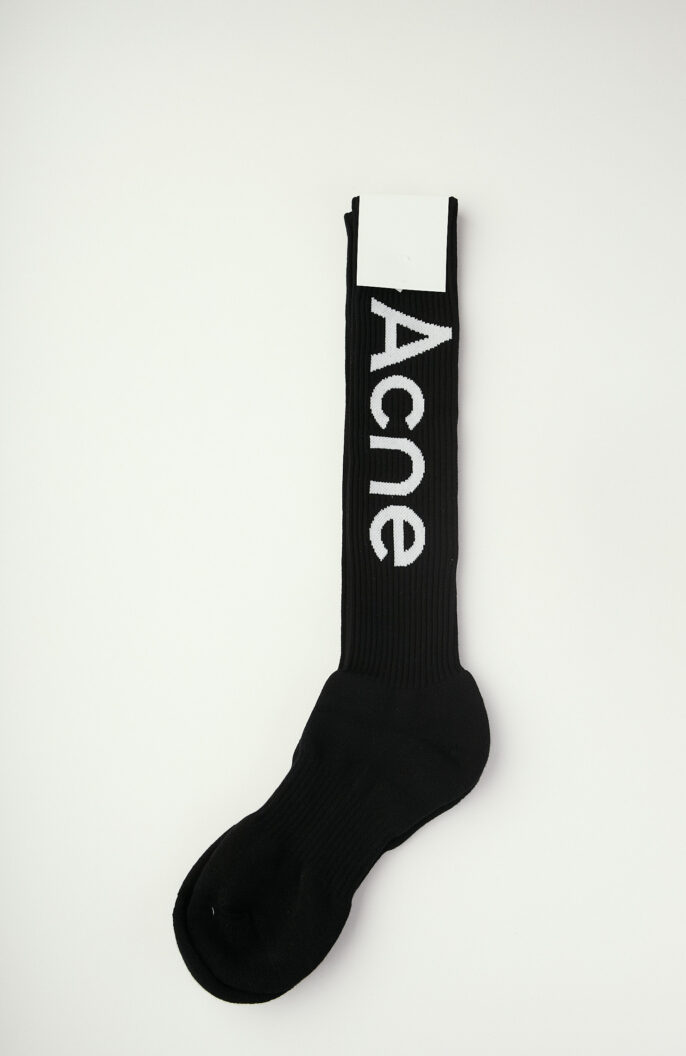 Schwarze Socken mit Logo