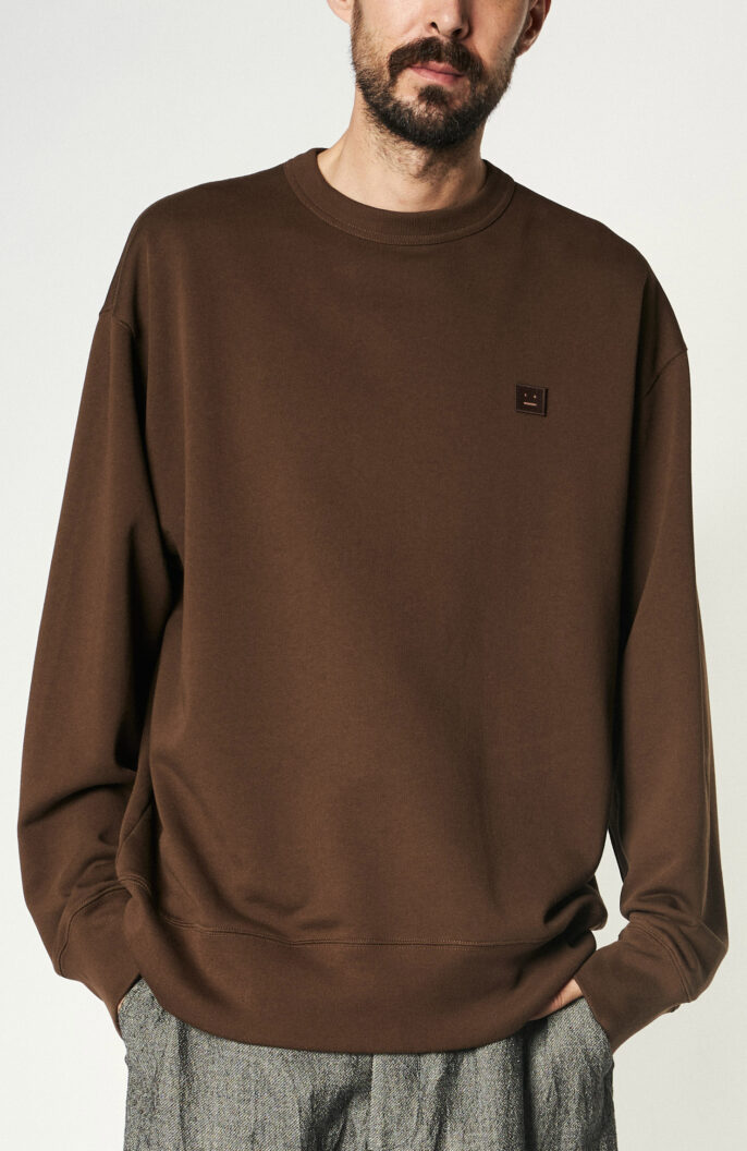 Dark brown cotton sweater
