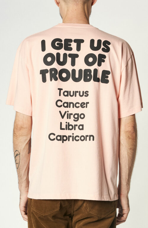 Pink t-shirt "Out of trouble