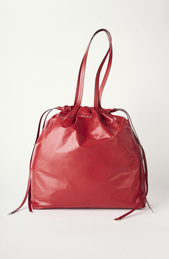 Leather bag "Barguh" in red