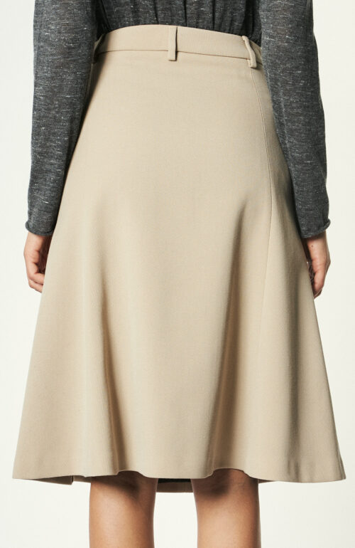 Rock "A-Line Skirt" in Champagner