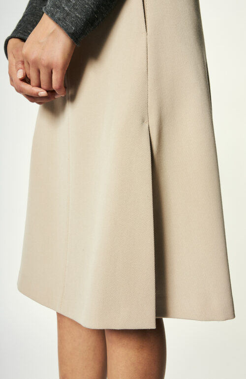 Rock "A-Line Skirt" in Champagner