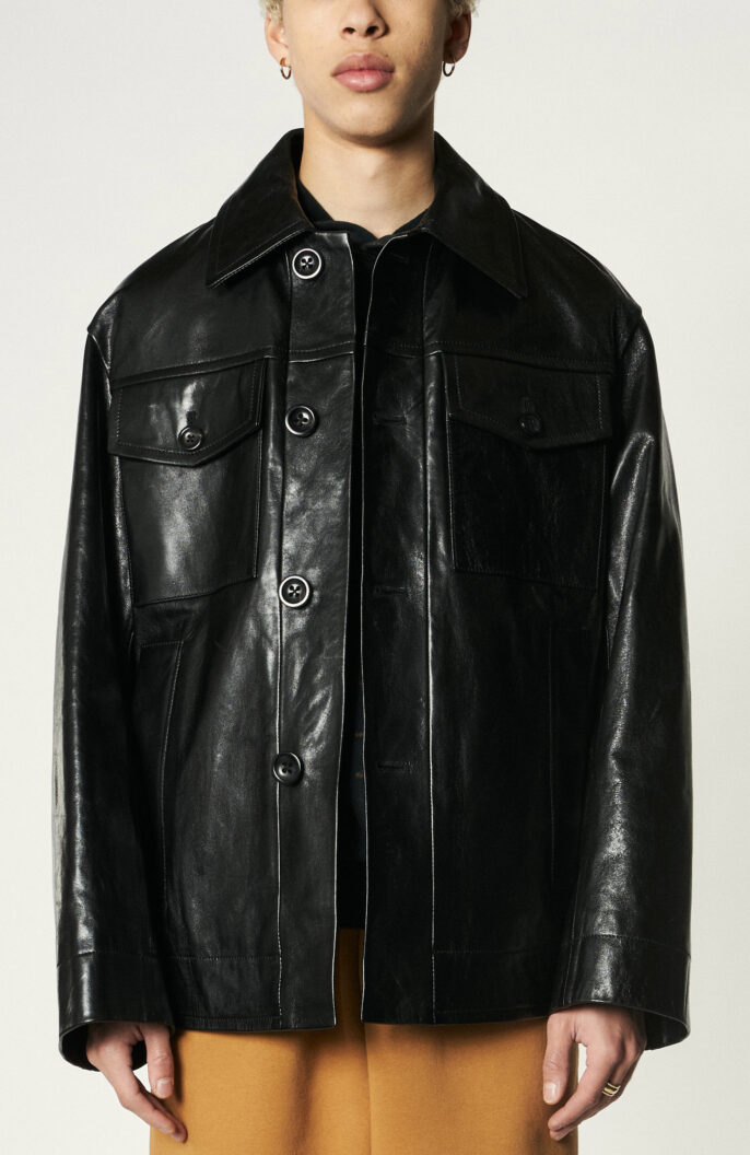 Black leather jacket "Lendal