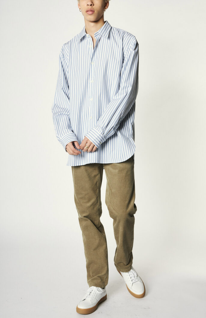 White and blue striped shirt "Croom