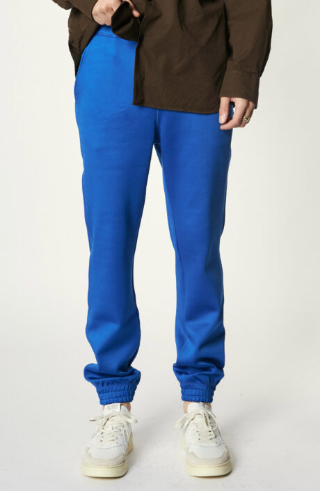 Embroidered Track Pants in Royal Blue