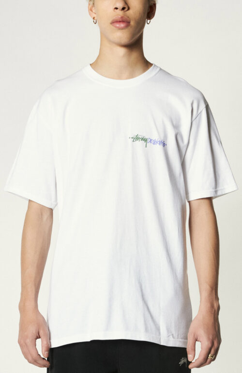 Weißes T-Shirt "Positive Vibration" aus Baumwolle